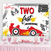 Wachsend Hoch Zwei Zuletzt Rennen Auto Glücklich Geburtstag Hintergrund